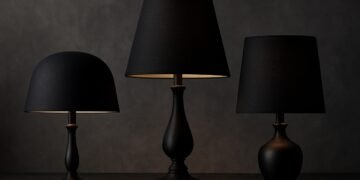Stylish Black Table Lamp Shades by Aartin