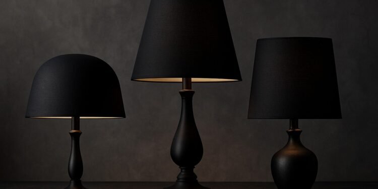 Define Your Decor: Aartin Table Lamp Shades & Sleek Black Table Lamps 1 Stylish Black Table Lamp Shades by Aartin